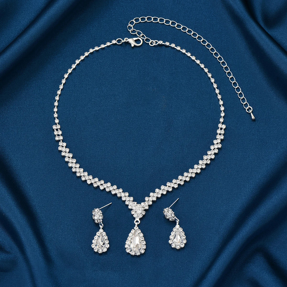 Water Drop Necklace & Earrings Set