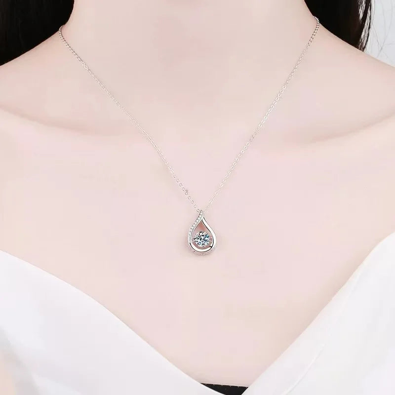 925 Sterling Silver Geometric Pendant Necklace